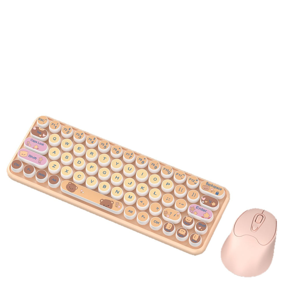 CuteBear Wireless Keyboard & Mouse Combo